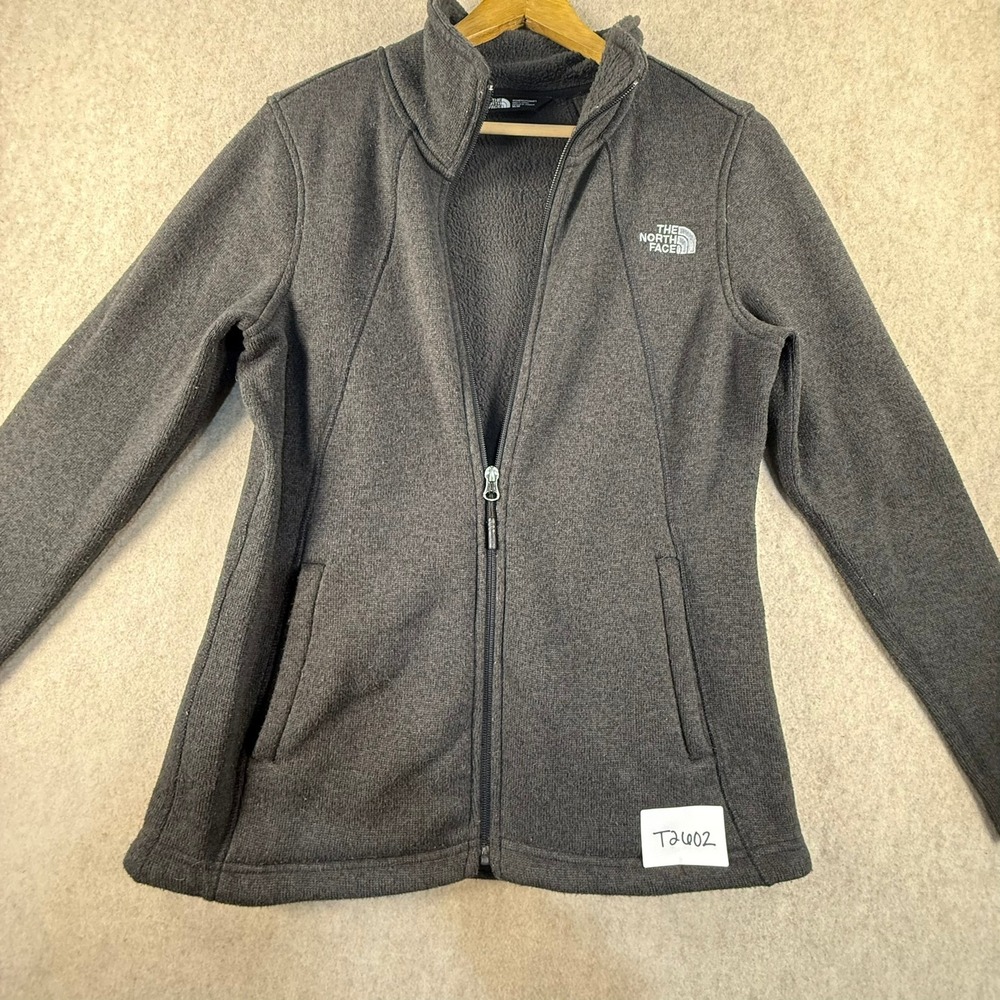 The North Face Crescent Full Zip Fleece Jacket Dark Gray Heather Womens Medium